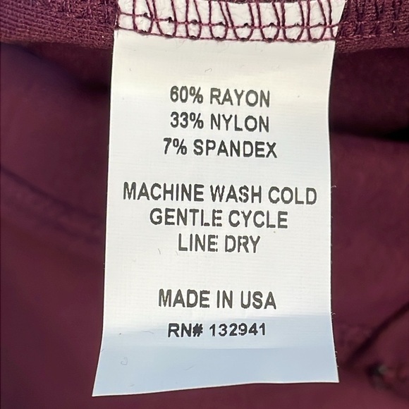 Amanda Uprichard Davina Ruffle Mock Neck Flare Jumpsuit Merlot Burgundy Sz XS - Picture 12 of 12